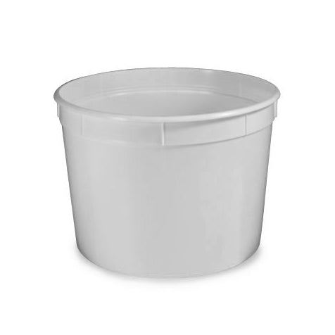 Container, Multi-Purpose, 32oz (960mL), PE, Separate Snap Lid, White